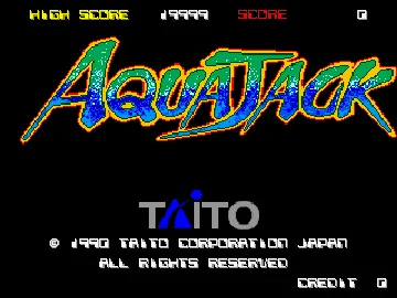 Aqua Jack (Japan) screen shot title